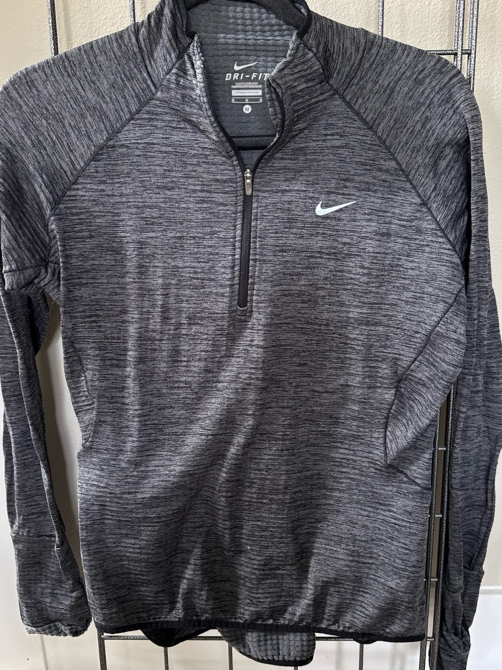 Nike Women’s Dri-FIT Charcoal Heather Half-Zip Performance Jacket